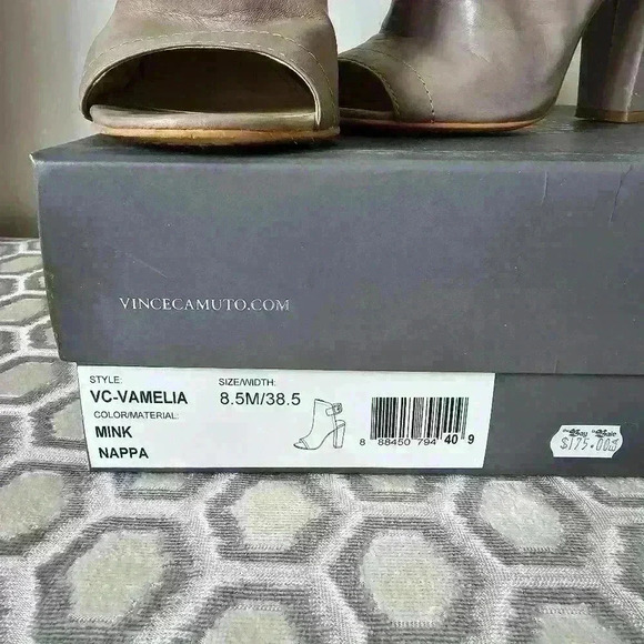 VINCE CAMUTO PEEP  TOE SLING BACK BOOTIE - Picture 10 of 11